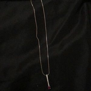 White Gold Ruby necklace